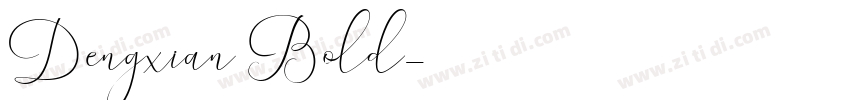 Dengxian Bold字体转换